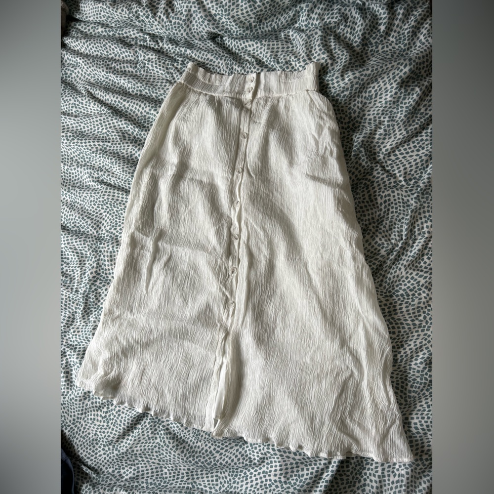 Crinkle Maxi Skirt